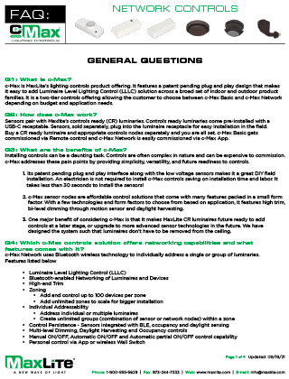 Network Controls FAQs Flyer