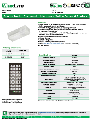 Rectangular Control Node